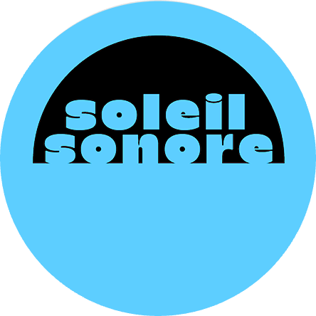 Logo sur pastille bleue